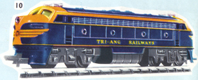 Double-ended Diesel Locomotive - Non Powered (TRI-ANG RAILWAYS)