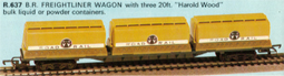 Freightliner Wagon - 3 20ft Tank Containers - Harold Wood