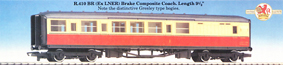 B.R. (Ex L.N.E.R.) Brake Composite Coach 