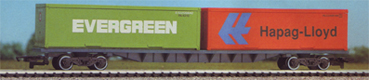 Hapag-Lloyd and Evergreen Freightliner Container Wagon