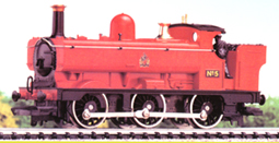 Red 0-6-0PT Locomotive