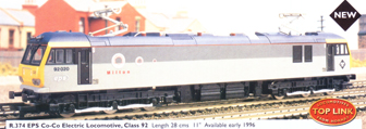 Class 92 Co-Co Electric Locomotive - Milton