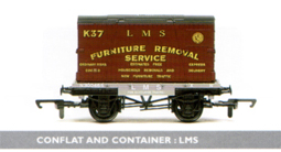 L.M.S. Container And Conflat Wagon