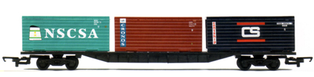 Container Wagon (3 x 20ft) - NSCSA, Cronos and Contship