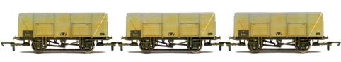 B.R. 9 Plank Mineral Wagons - Three Wagon Pack (Weathered)