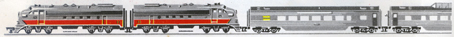 Transcontinental Train Set (Diesel Passenger)