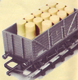 Open Wagon With Oil Drum Load
