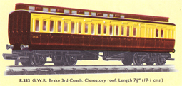 G.W.R. Brake Third Clerestory Coach 