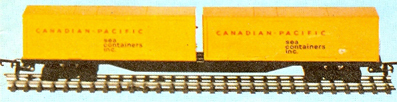 60ft Flat Car With Two 30ft Sea Containers Inc. Containers (Canada) 