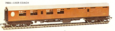 L.N.E.R. Corridor Brake 3rd Coach