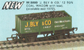 J. Bly & Co 12 Ton Coal Wagon with Load