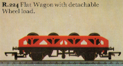 Flat Wagon with Detachable Wheel Load