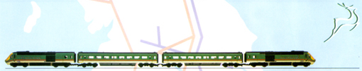 Midland Mainline 125 High Speed Train (Class 43 - Midland Pride)