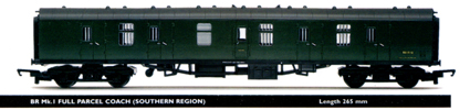 B.R. Mk.1 Full Parcels Coach (Southern Region)