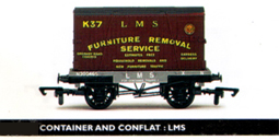 L.M.S. Container And Conflat Wagon