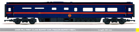 GNER Mk.3 First Class Buffer Car (Trailer Buffet 1st)