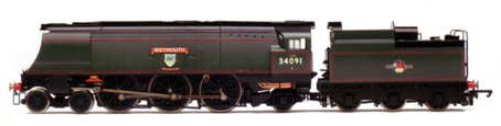 West Country Class Locomotive - Weymouth