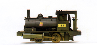 0-4-0T Pug Locomotive (Weathered)
