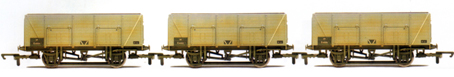 B.R. 9 Plank Mineral Wagons - Three Wagon Pack (Weathered)
