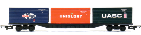 Container Wagon (3 x 20ft) - CMA CGM, Uniglory and UASC