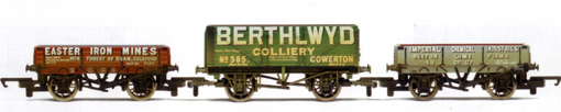 Easter Iron Mines, Berthlwyd and Imperial Chemical Industries Open Wagons - Three Wagon Pack (Weathered)