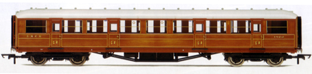 L.N.E.R. 61ft 6in Corridor 3rd Class Coach