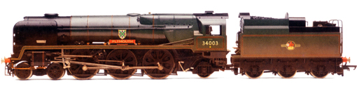 Rebuilt West Country Class Locomotive - Plymouth (Weathered)