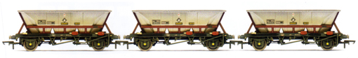 B.R. 32.5T MGR Coal Hoppers (HAA) - Three Wagon Pack (Weathered)
