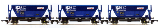 ECC Quarries Procor Hoppers - Three Wagon Pack (Weathered)