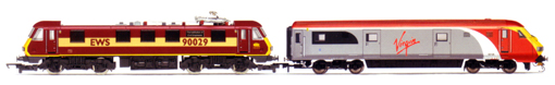 Virgin Charter Relief Train - EWS Class 90 & MK3 DVT Train Pack (Class 67 - The Institution Of Civil Engineers)