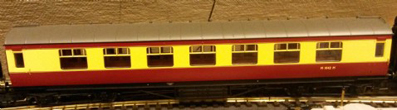 B.R. (Ex L.M.S.) Corridor 3rd Class Coach